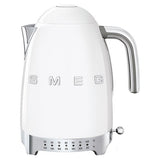 Smeg retro variable temperature kettle white 1.7L, UK version
