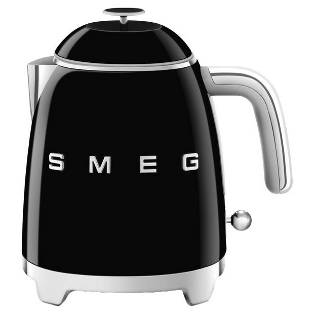 Smeg mini kettle black 0.8L, imported from the UK