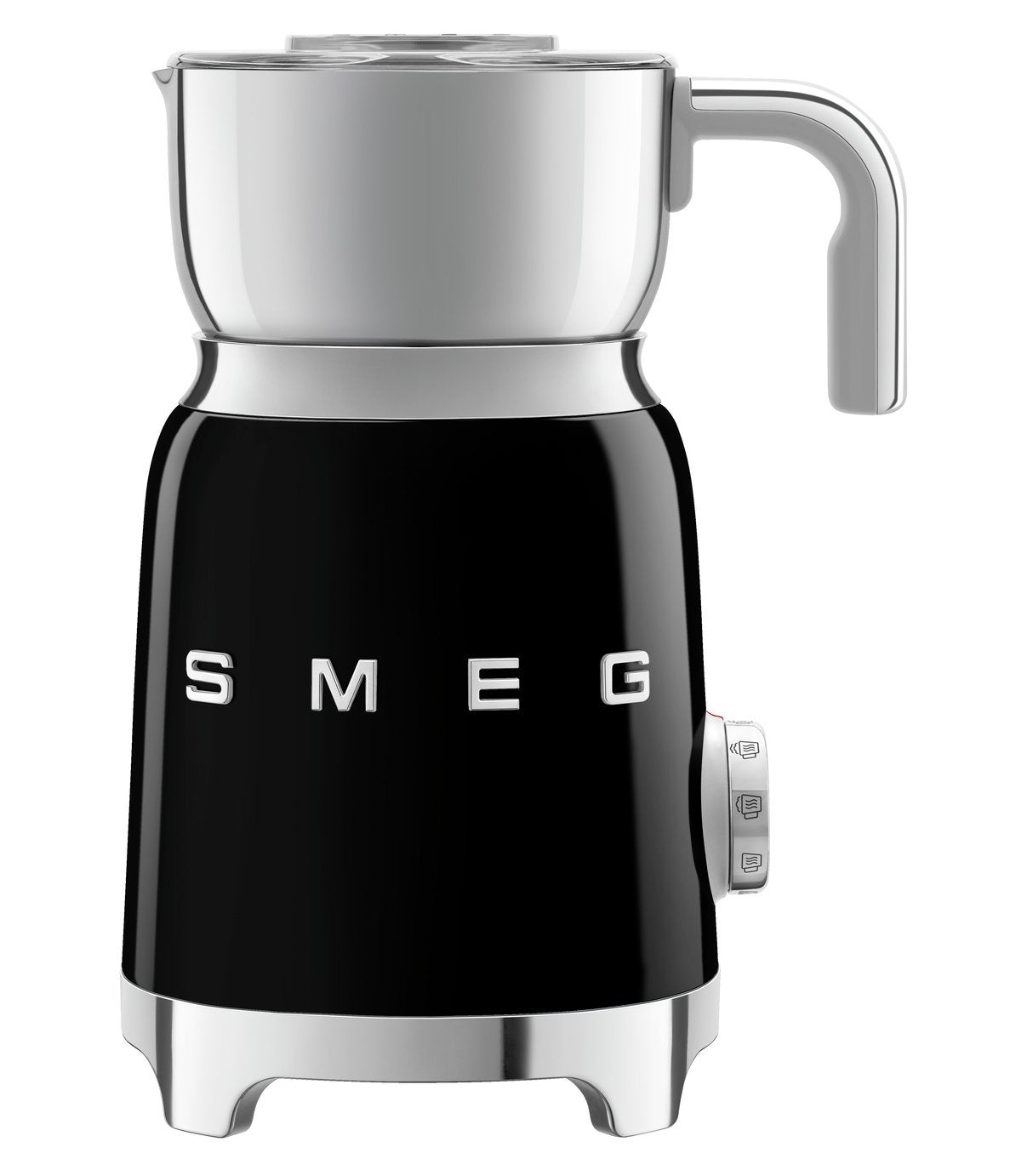 Smeg retro milk frother black 600ml (British brand)