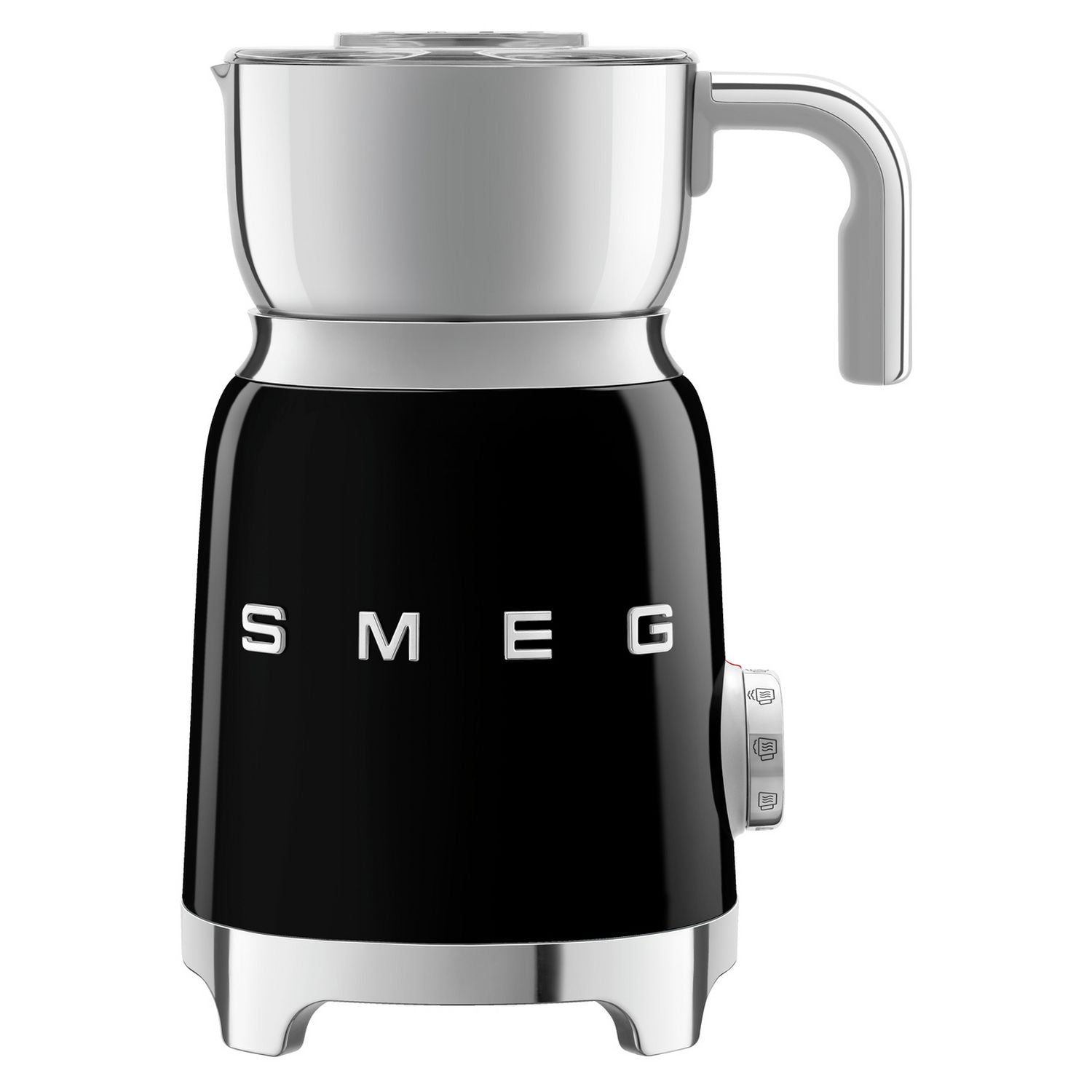 Smeg retro milk frother black 600ml (British brand)