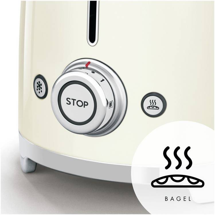 Smeg retro toaster cream 2 slice (British brand)