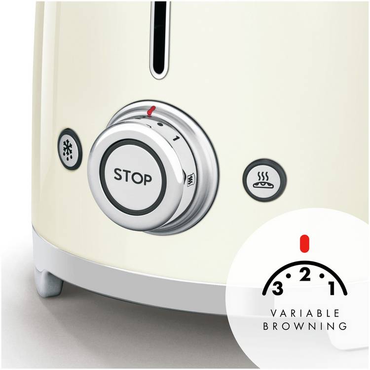 Smeg retro toaster cream 2 slice (British brand)