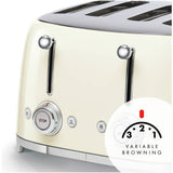 Smeg cream 4 slice retro toaster, imported from the UK