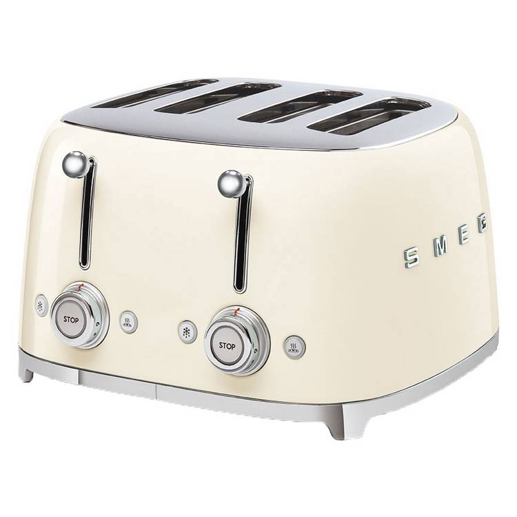 Smeg cream 4 slice retro toaster, imported from the UK