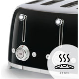 Smeg 4 slice retro toaster black, imported from the UK