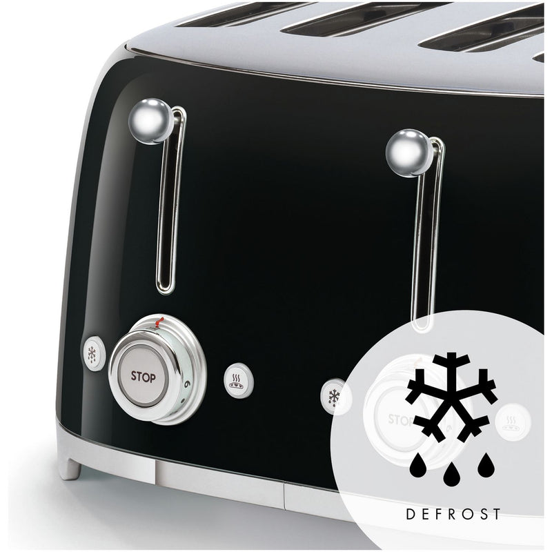 Smeg 4 slice retro toaster black, imported from the UK