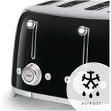 Smeg 4 slice retro toaster black, imported from the UK