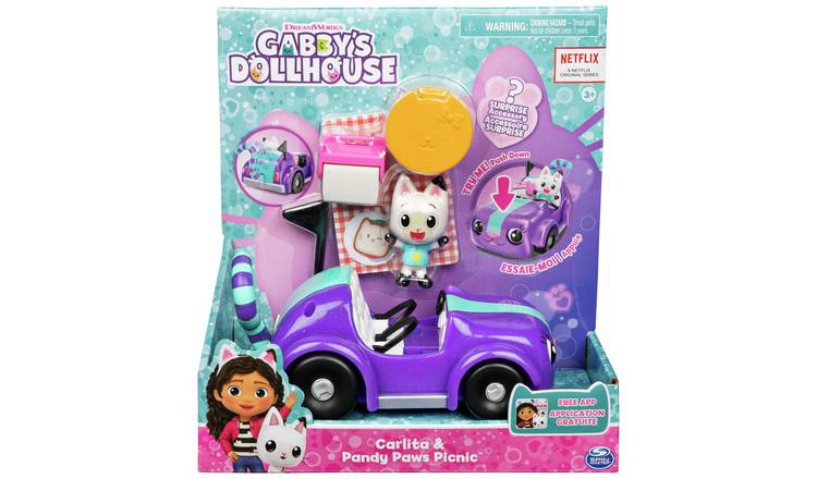 Gabby's Dollhouse Carlita Car interactive toy (British brand)