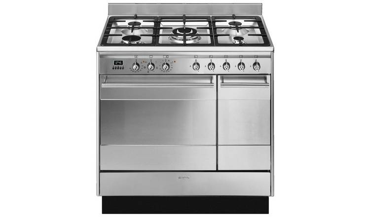Smeg Kombigerät Range Cooker Edelstahl 90cm (britische Marke)