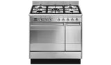 Smeg Kombigerät Range Cooker Edelstahl 90cm (britische Marke)