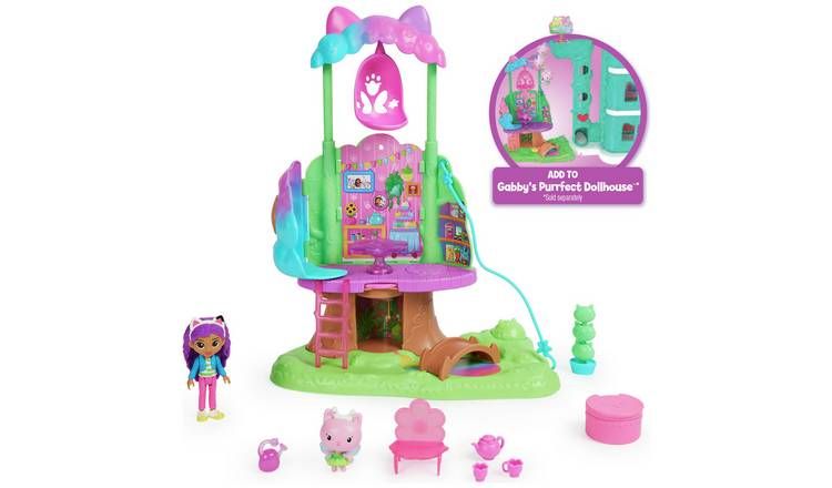 Gabby's Dollhouse Fairy Garden Treehouse Playset GOODS Argos