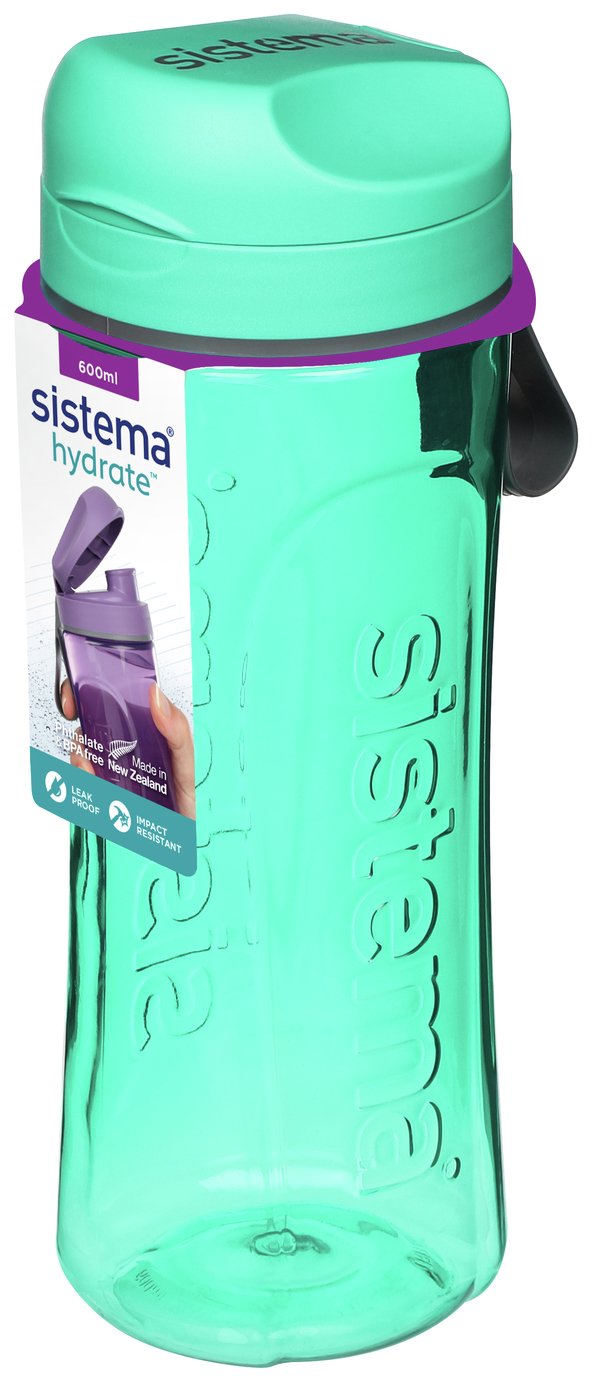 Sistema Multicolour Tritan Swift Water Bottle 600ml (British brand)