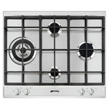 Smeg Cucina stainless steel 60cm gas hob (British brand)