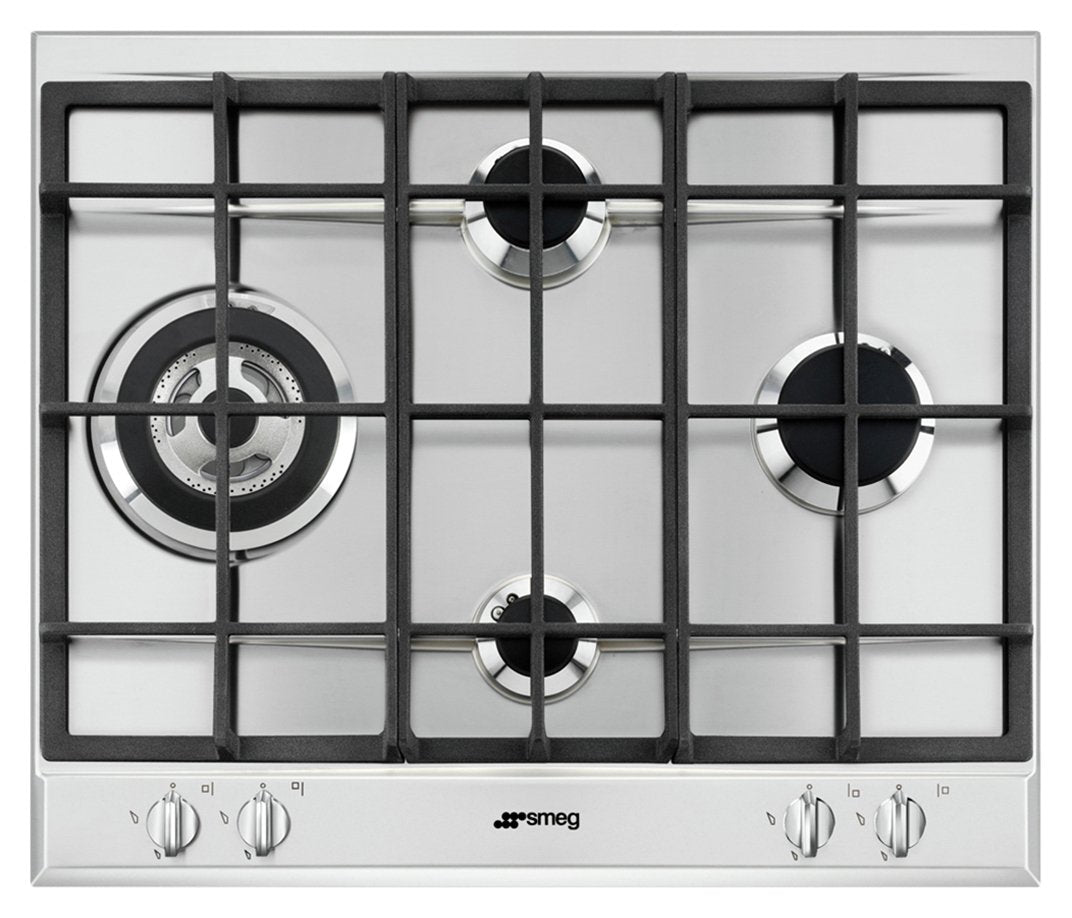 Smeg Cucina stainless steel 60cm gas hob (British brand)