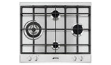Smeg Cucina stainless steel 60cm gas hob (British brand)