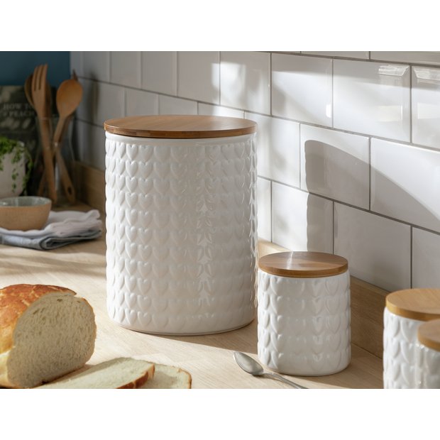 Habitat ceramic bread bin 28x22x22cm, UK version