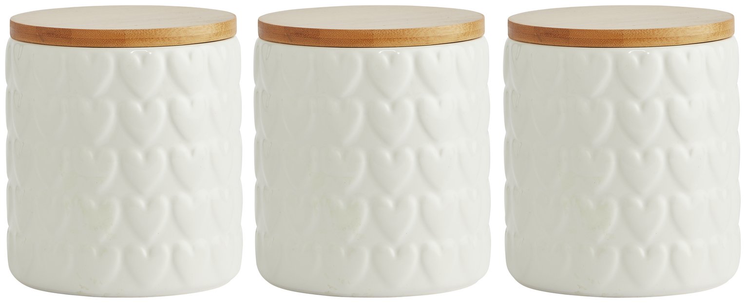 Habitat ceramic canisters pack of 3, UK version