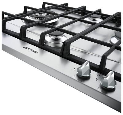 Plaque de cuisson à gaz Smeg Cucina P261XGH 60 cm Acier Inoxydable