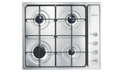 Placa de gas Smeg Cucina S64S de 60 cm, de acero inoxidable