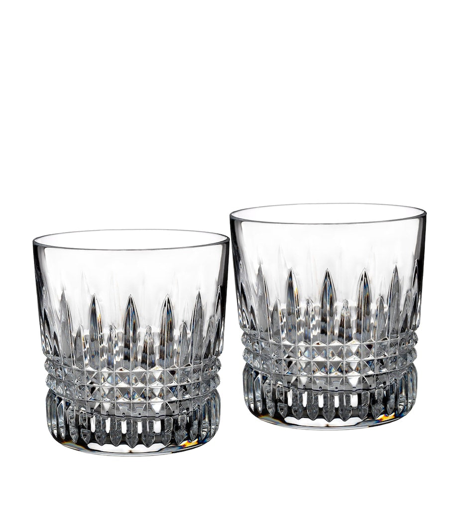 Waterford Lismore Diamond crystal tumblers set of 2, imported from the UK