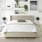 CL Soho Twill Double Ottoman Bedframe in Natural - British product
