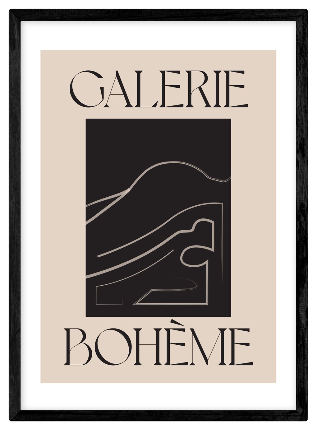 East End Prints La Vie Boheme A2 framed print - British product