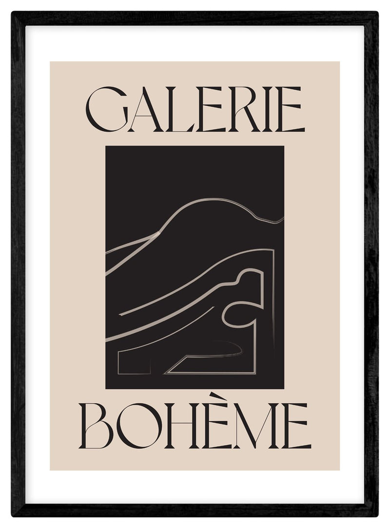 East End Prints La Vie Boheme A2 framed print - British product