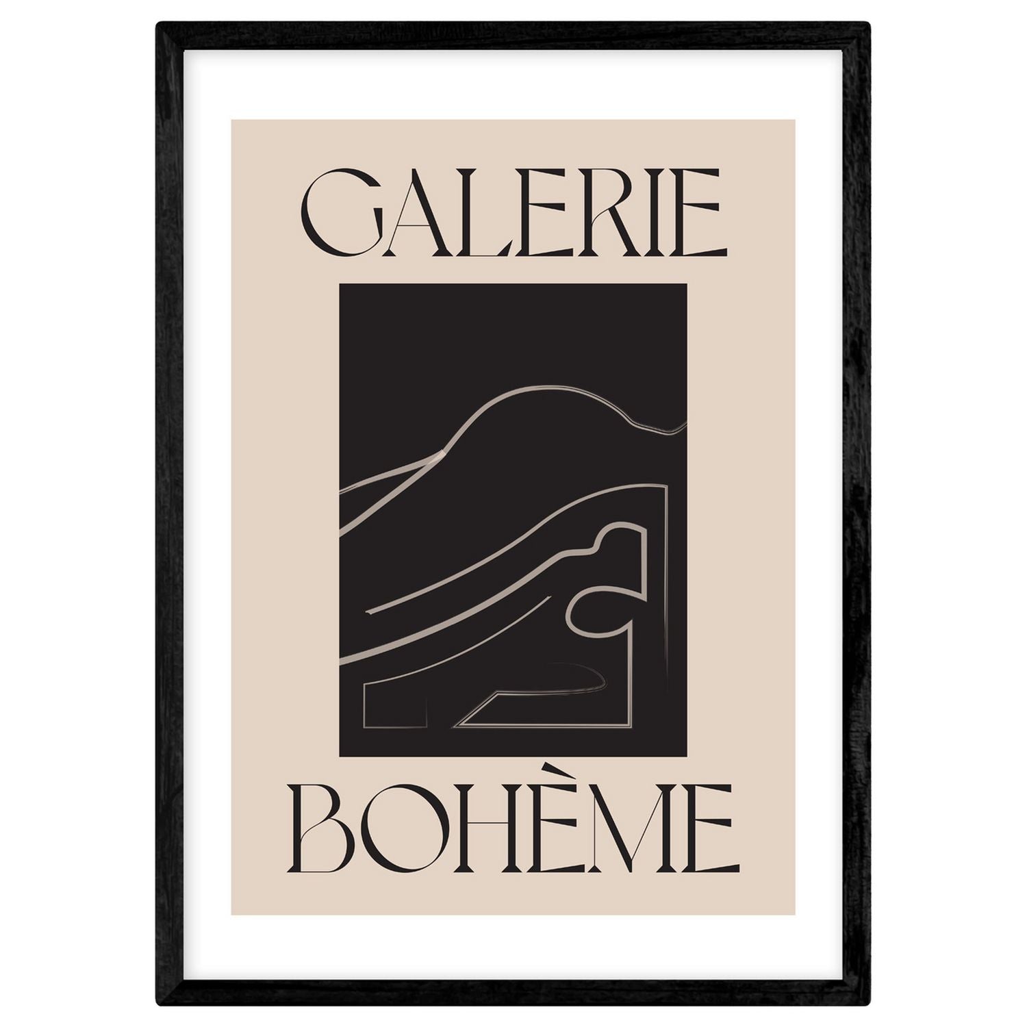East End Prints La Vie Boheme A2 framed print - British product