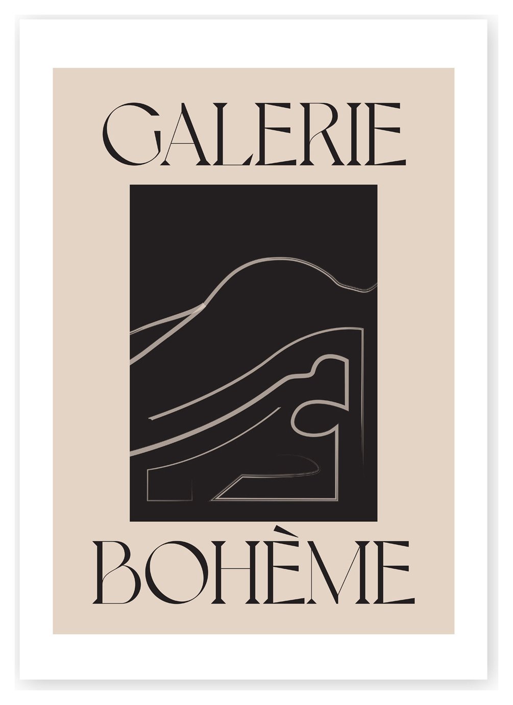East End Prints La Vie Boheme unframed wall print A2 - British product