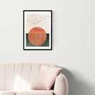 East End Prints Rising Sun framed wall print A2 - British product