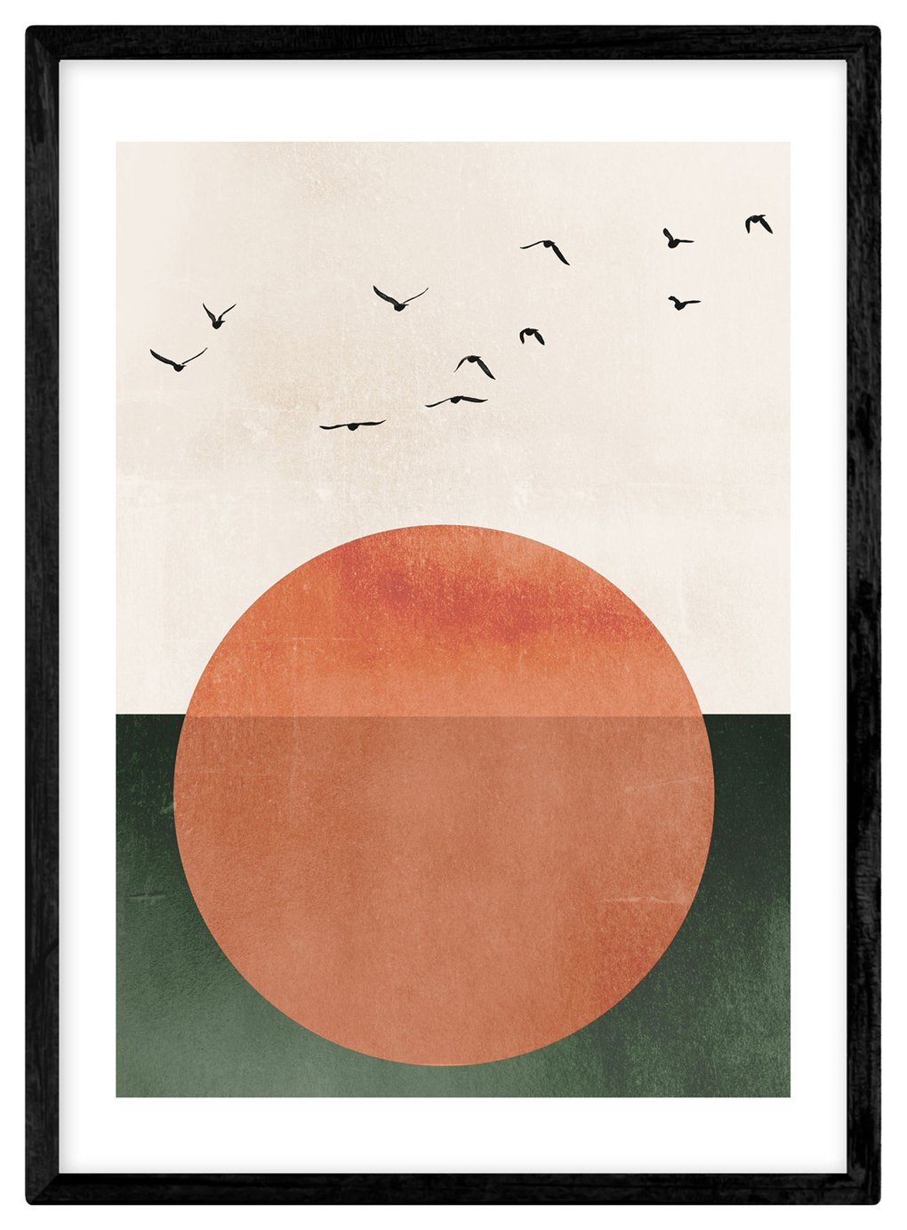 East End Prints Rising Sun framed wall print A2 - British product