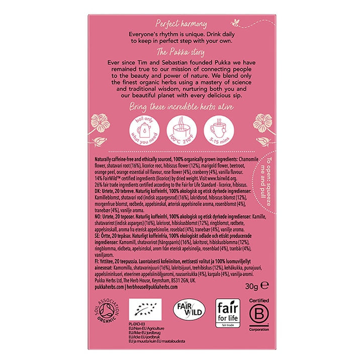 Pukka Womankind Herbal Tea 20 Sachets Herbal Tea Holland&Barrett   