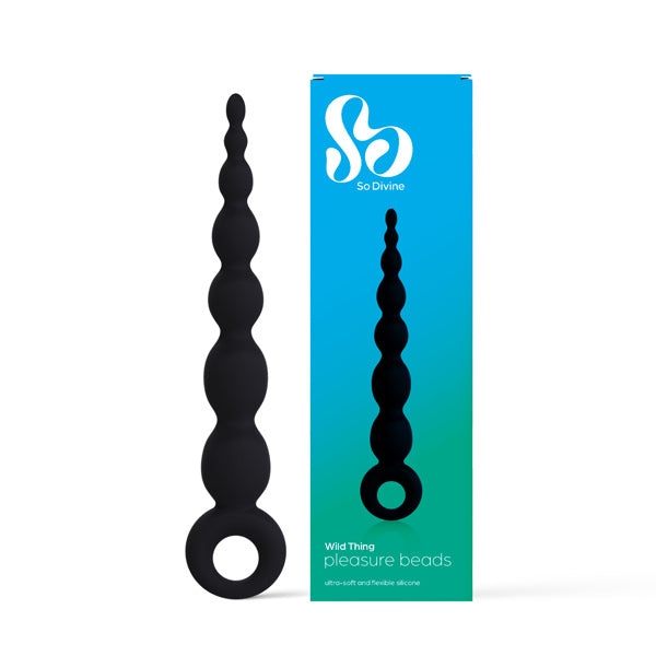 So Divine silicone anal beads 6.5 inches, imported from the UK