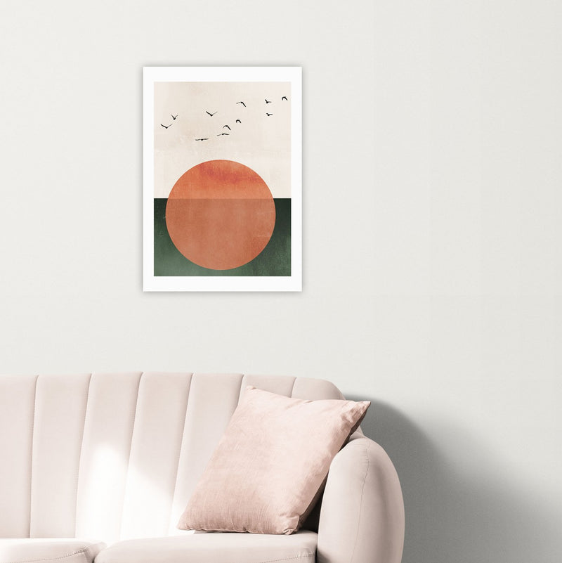 East End Prints Rising Sun unframed wall print A3 - British product