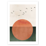 East End Prints Rising Sun unframed wall print A3 - British product