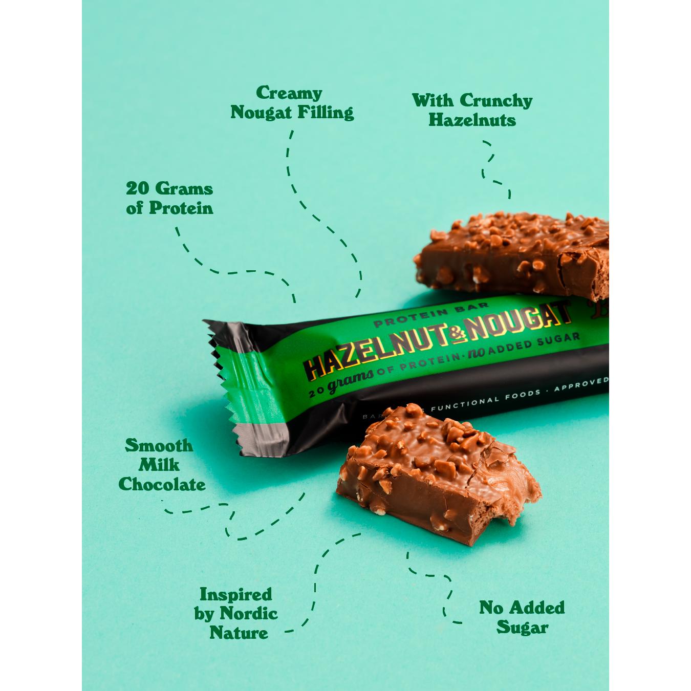 Barebells Protein Bar Hazelnut & Nougat 55g (British brand)