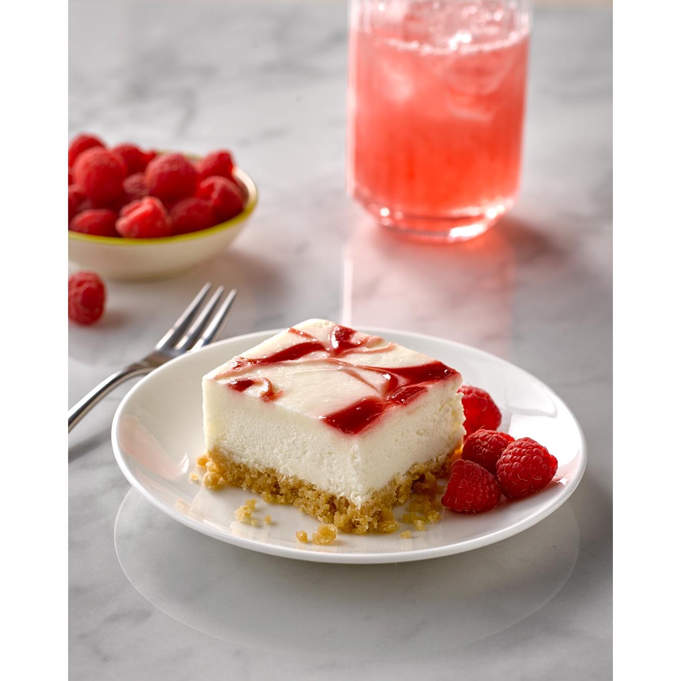 Kirsty's vegan raspberry swirl cheesecake 2 x 90g, imported from the UK