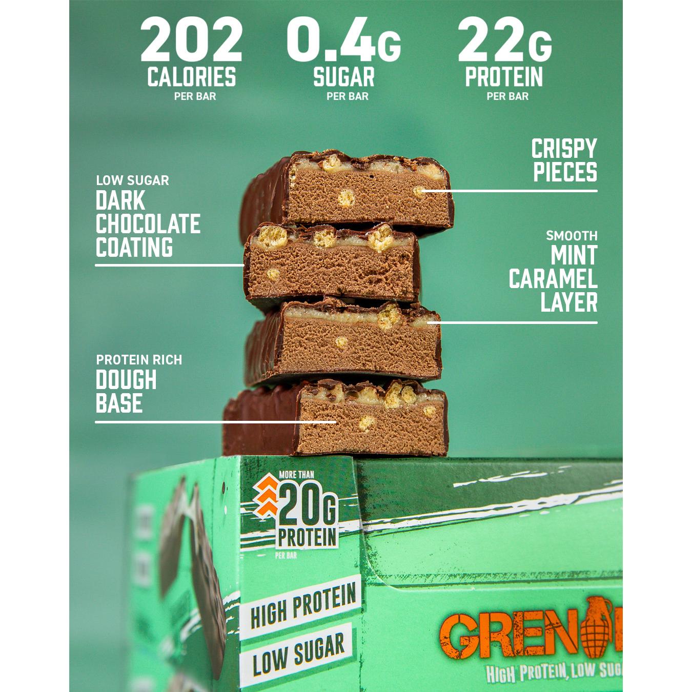 Grenade Dark Chocolate Mint Flavour 60g