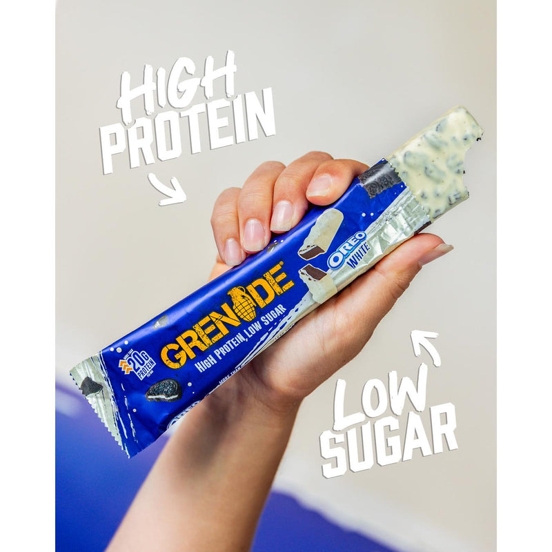 Grenade Oreo White Chocolate Protein Bar 60g, UK version