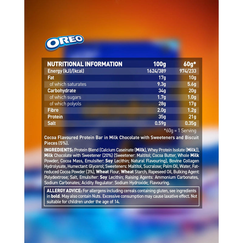 Grenade Oreo protein bar 60g, UK version