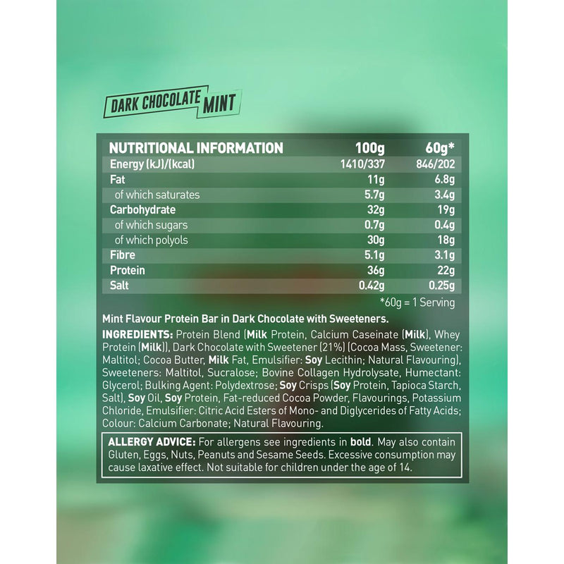 Grenade Dark Chocolate Mint Flavour 60g