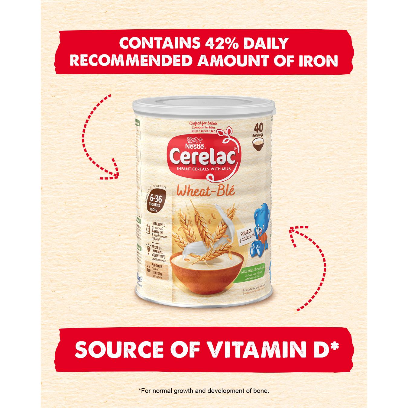 Cerelac wheat infant cereal with milk 1kg (British brand)