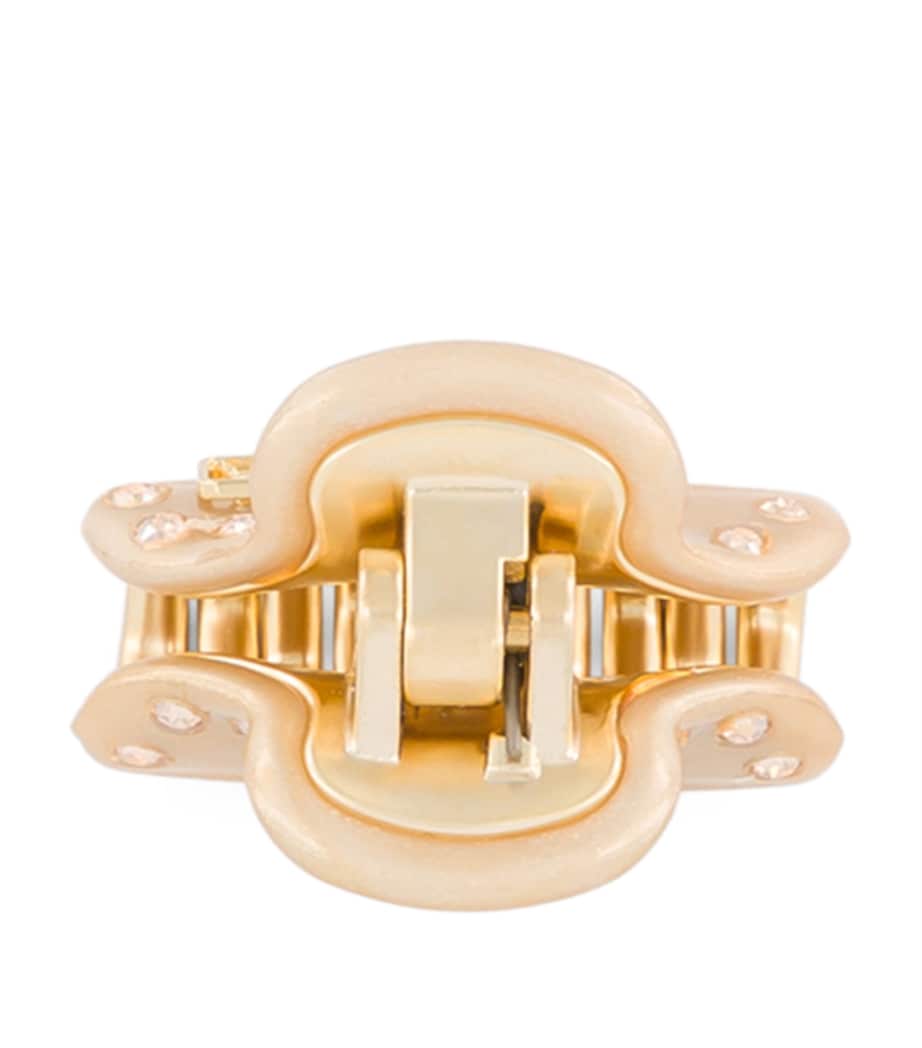Alexandre de Paris gold-plated crystal claw hair clip, UK version