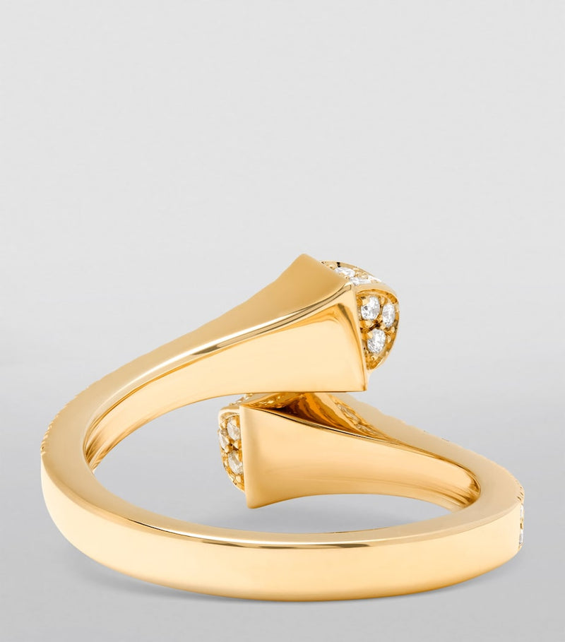 MARLI New York Cleo ring in yellow gold with diamonds, UK version