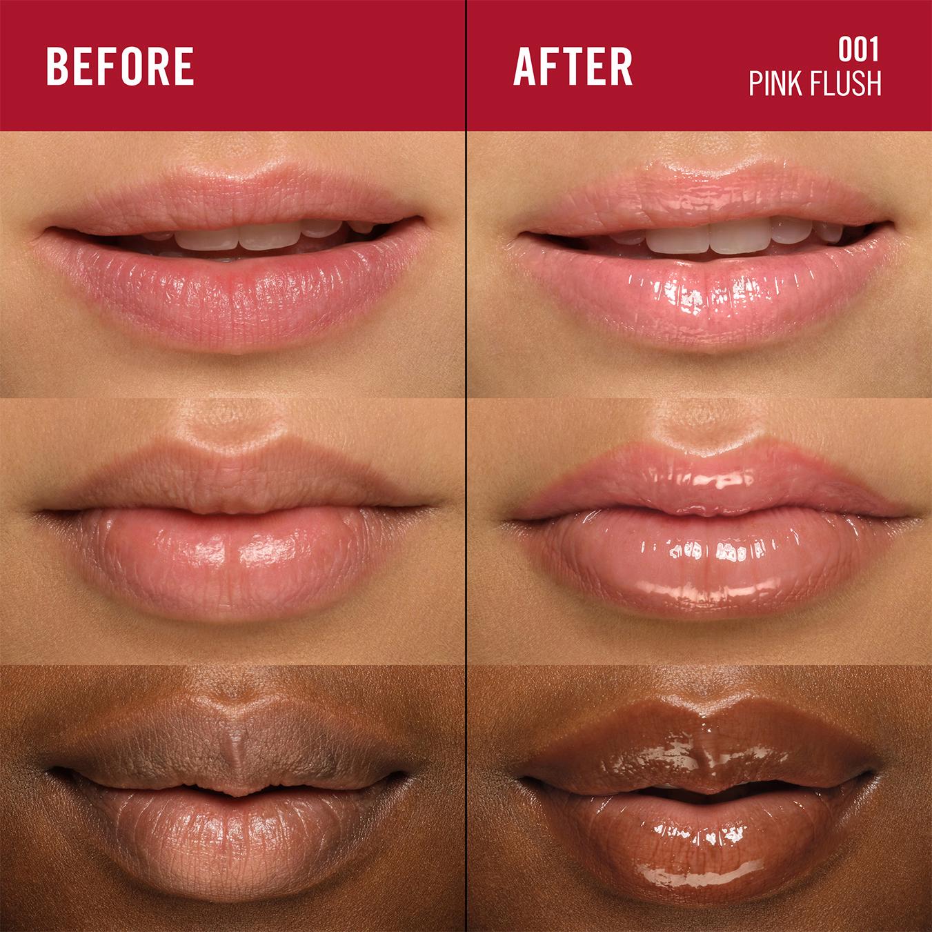Rimmel London Oh My Gloss Lip Oil 001 Pink Flush, imported from the UK