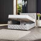 LLB Ottoman Bedframe Silver Small Double, UK version