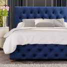 LLB Superking Ottoman Bedframe Navy, UK version