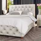 LLB Double Ottoman Bedframe in Pearl, UK version