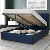 Aspire Ottoman Bedframe Navy Superking - British product