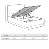 Aspire Superking Ottoman Bedframe Beige - British product